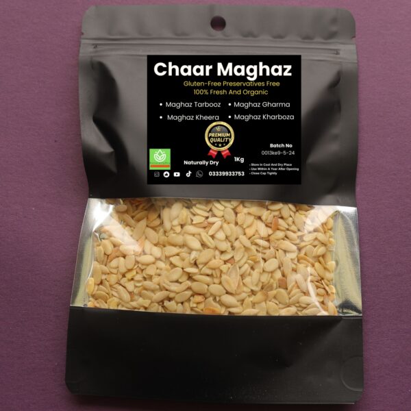 Chaar Maghaz Four Seeds -Maghaz Tarbooz , Maghaz Kharbooza , Maghaz Kheera , Maghaz Gharma-1Kg